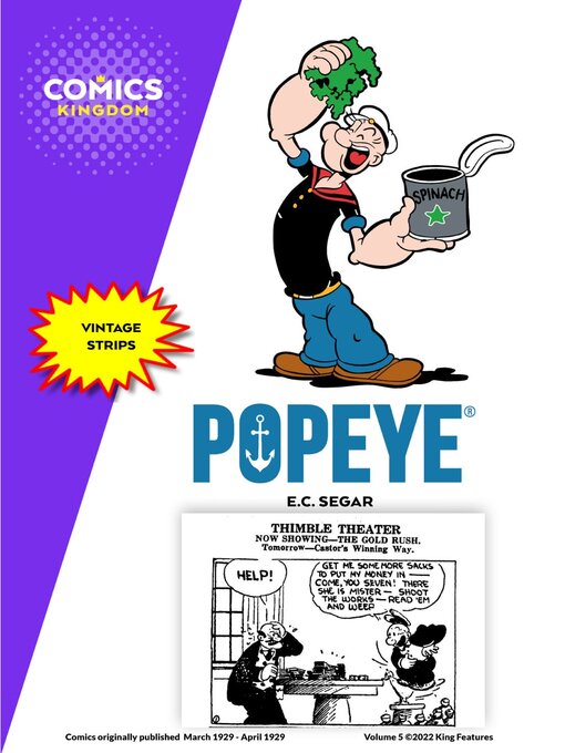 Title details for Popeye by Hearst Holdings Inc., King Features Syndicate Division - Available